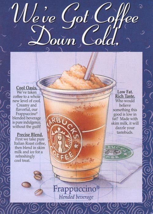 Coffee Cold - Front of Post Card